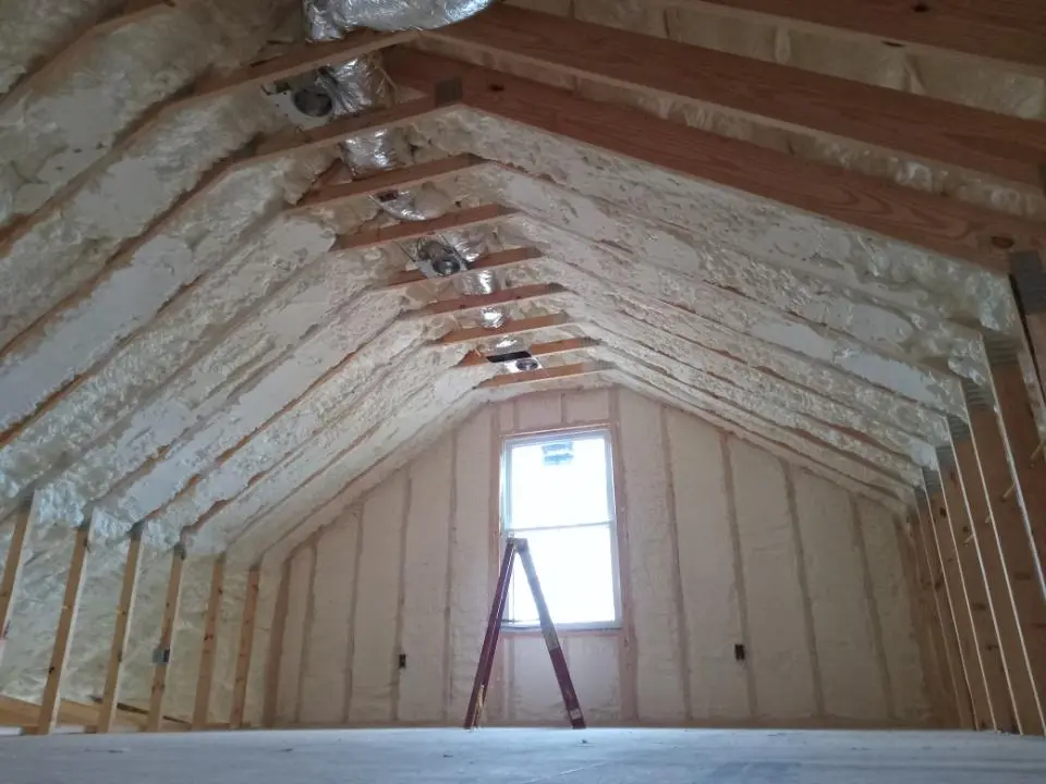 Spray foam roofing application for Crawl Space Insulation project in Moses Lake